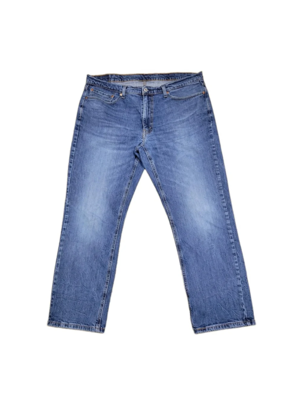 Levi's 541 Mens Straight Leg Cotton Elastane Blend Blue Jeans Size 38/30 Pre-own